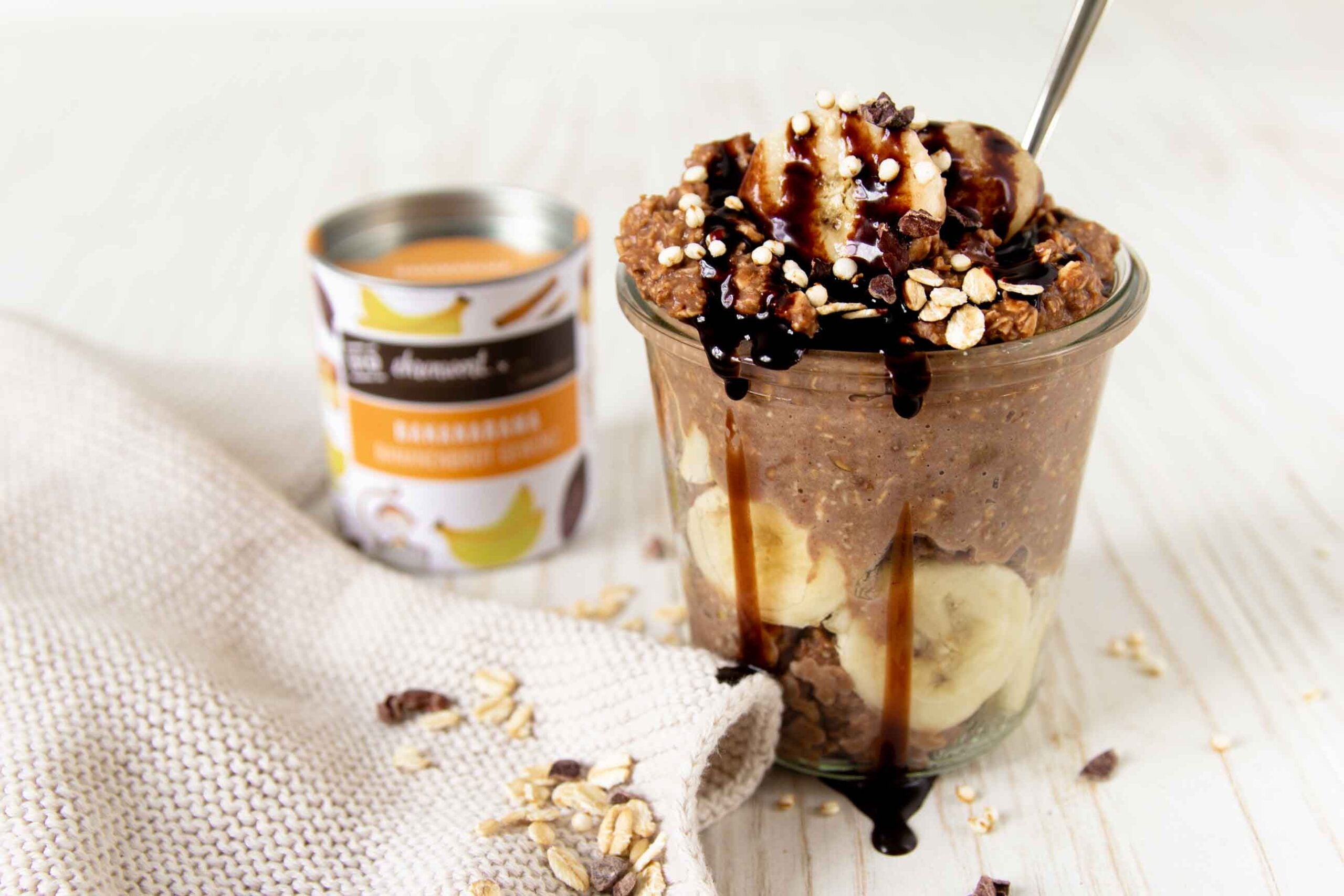 Schoko Bananen Porridge