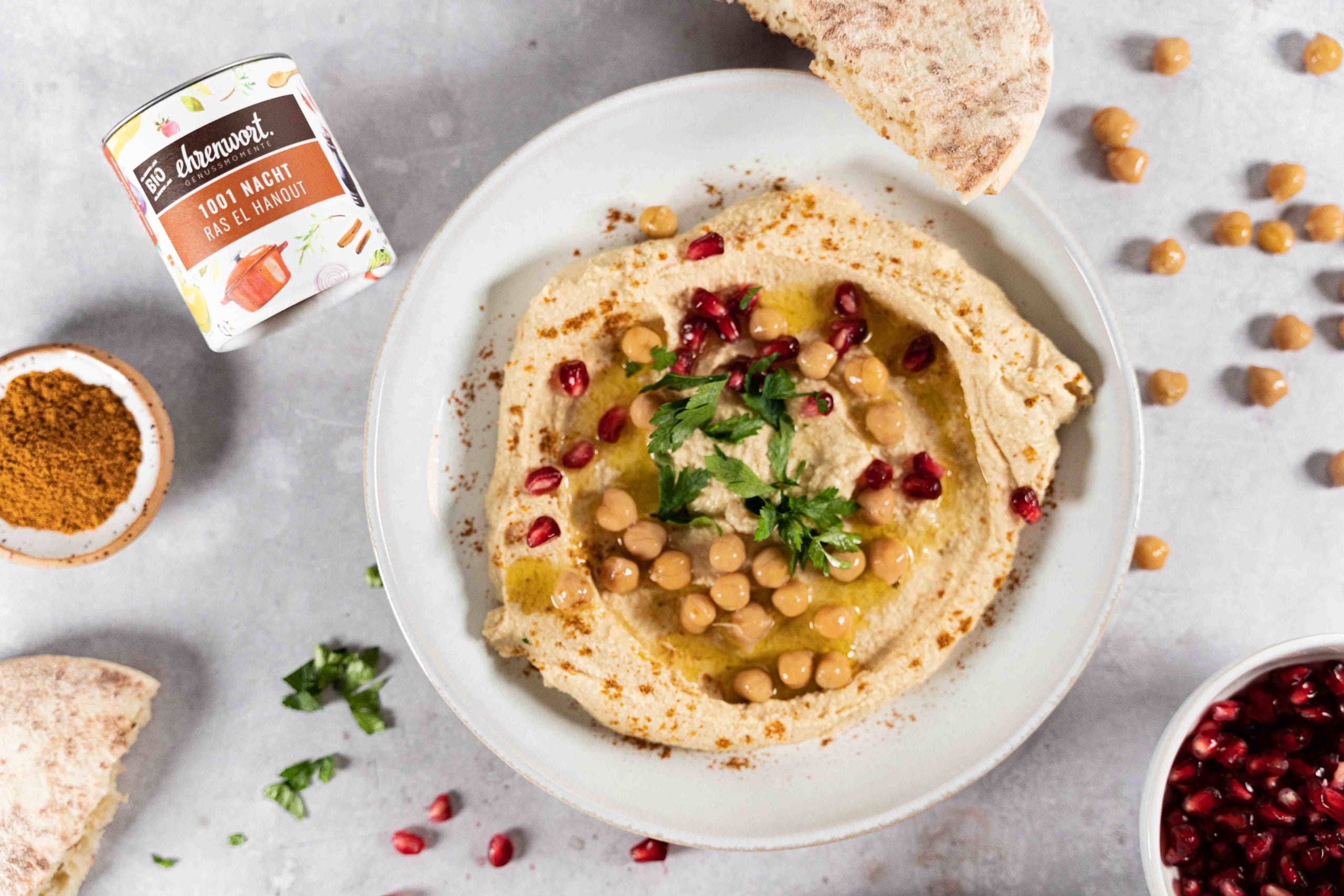 Hummus mit Bio Ras el Hanout|Hummus mit Bio Ras el Hanout|Hummus mit Bio Ras el Hanout|Hummus mit Bio Ras el Hanout