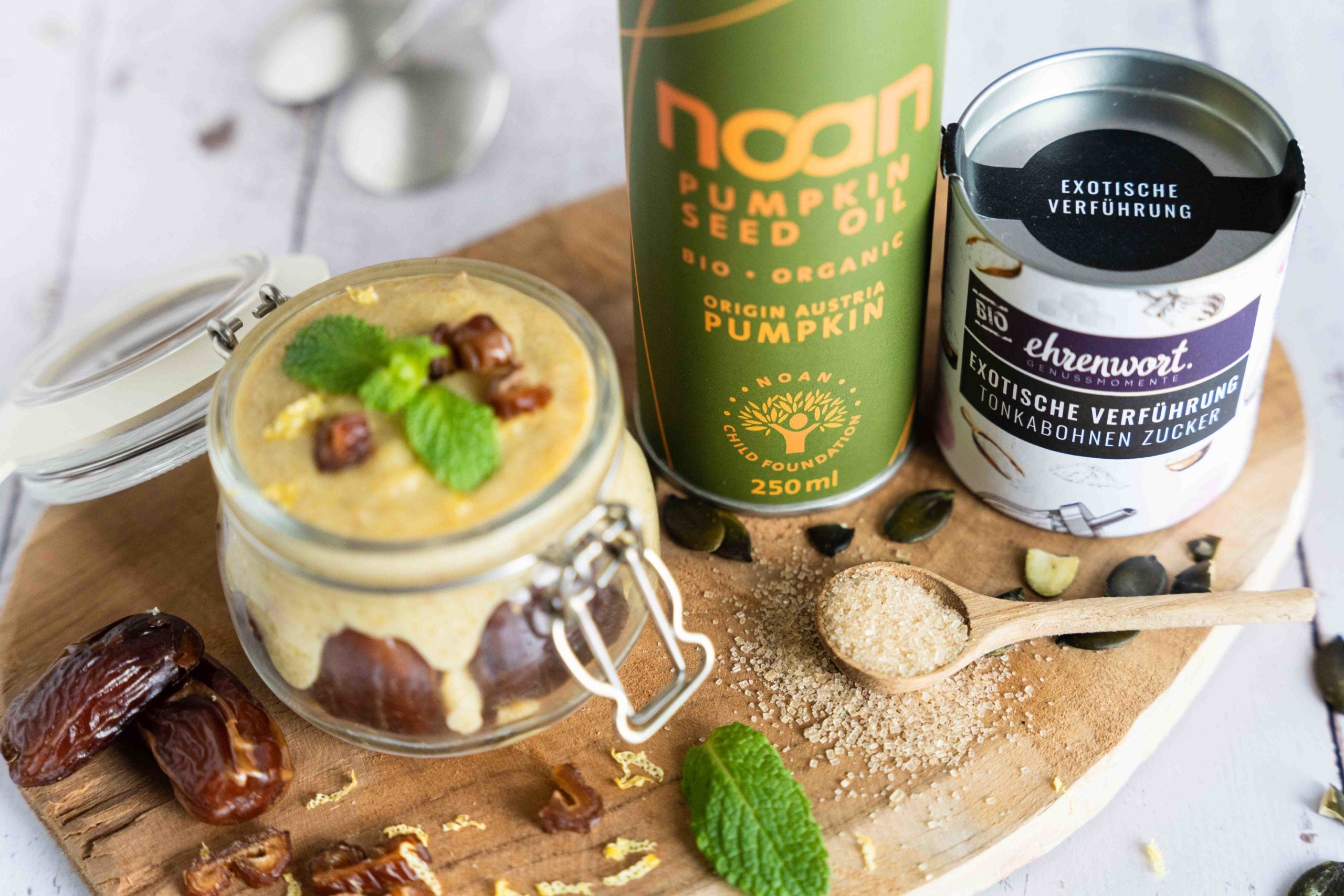 ehrenwort. x NOAN Kernöl Dattelcreme