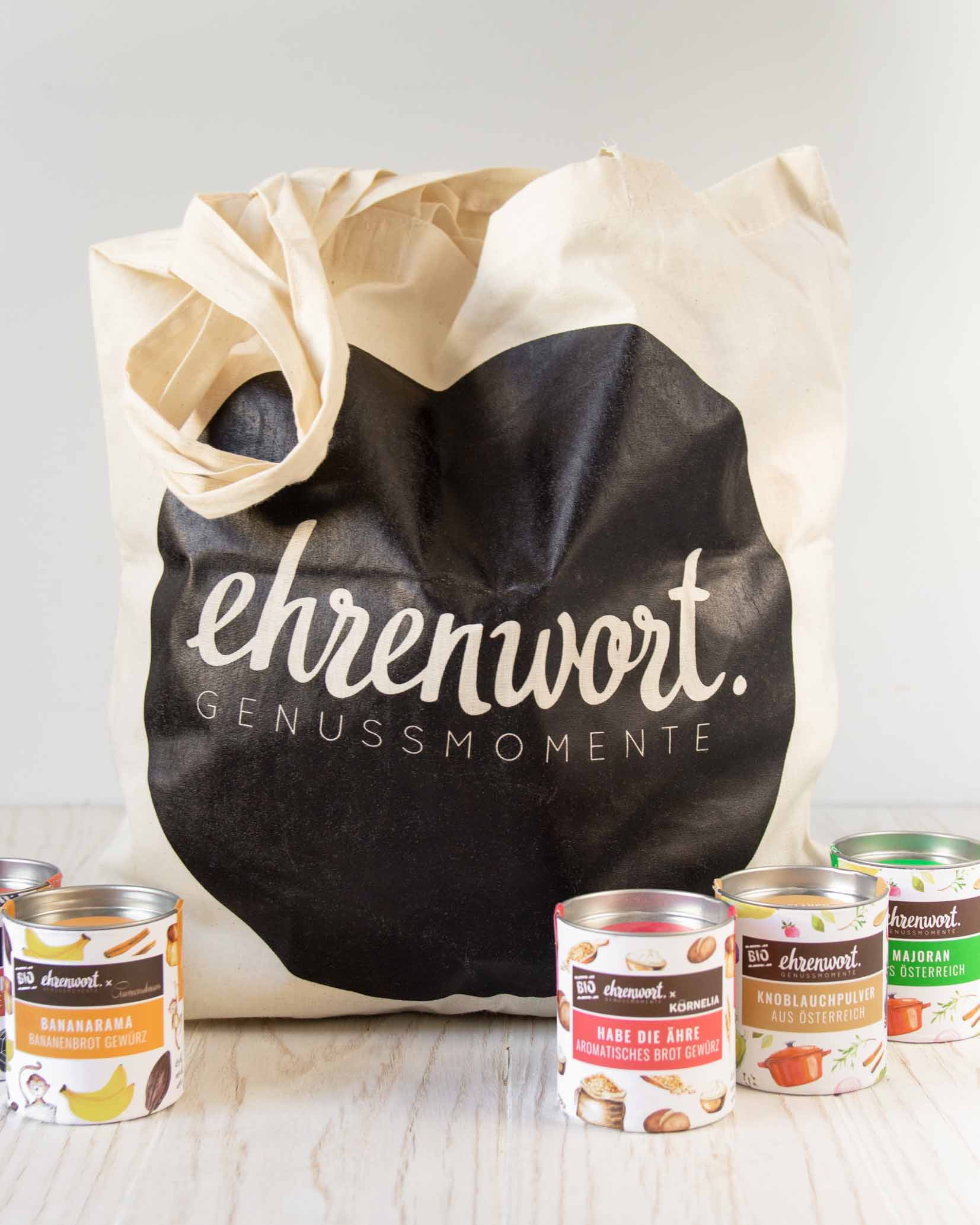 ehrenwort Stoffsackerl Moodbild Front